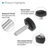 CoCud Thumb Screw Knurled Knobs, M4 x 18mm Male Thread,