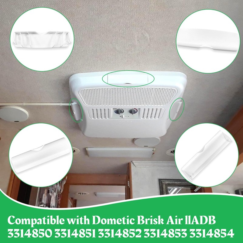 WPL 3315333.001 RV Air Conditioner Ceiling Louver Vent Cover Assembly