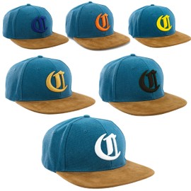 New Snapback Cap Suede Peak Baseball Unisex Men Women Flexfit Gothic Letter C Hat Caps LA (C White)