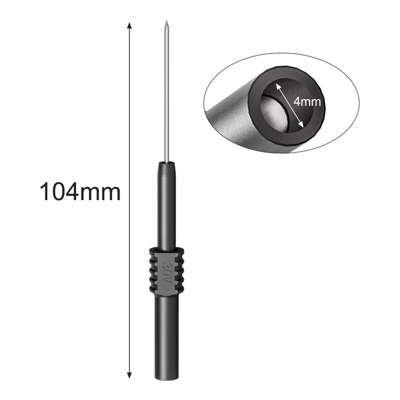 Cleqee 0.7mm Flexible Test Probes 10 Pcs Bendable PVC Needle