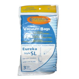 6 Eureka Sanitaire Type SL Vacuum Bag, Commercial Mini Upright Vacuum Cleaners, S782, SC785, S782A, S782A-1, SC785A-1, SC785A, 61125-12, 61125-50, 61125, SC785A