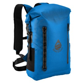 Skog Å Kust BackSåk Pro Waterproof Floating Backpacks with Exterior Airtight Zippered Pocket (Blue, 25 Liter)