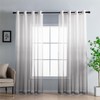 DWCN Gradient Voile Curtain Grey Net Curtains for Windows Sheer