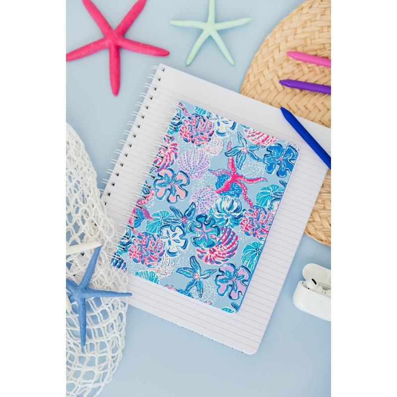 Lilly Pulitzer Hardcover Mini Spiral Notebook, 8.5" x 6.5" Small