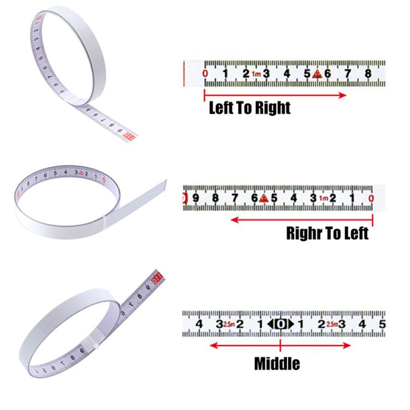 Self Adhesive Scale Ruler Forward and Reverse Painted Steel Tape