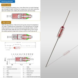 20 PCS Thermal Fuses 128 Degrees Celsius Thermal Cutoffs 16A 250V,for Pressure Cooker for PowerXL/Quick Pot/ Y4D-36 Y6D-36 Y8D 36 Y10D-36 (128℃)