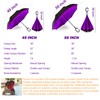 SIEPASA Spar. Saa Double Layer Inverted Umbrella with C-Shaped Handle,