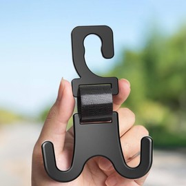 mg mega oto market Car Seat Headrest Hook Universal Vehicle Car Storage Organizer | Handbag Purse Coat Checkered Black Car Headrest Hooks | Shopping Bags, Coats, Purses, Baby Supplies for Cars