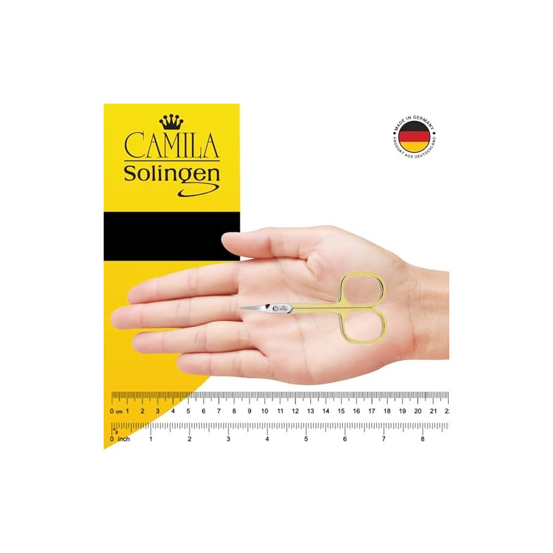 CS04 3 1/2" Modern Style Gold Plated Cuticle Scissors