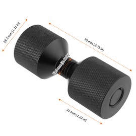 HOZEON 4 pines de aluminio de 1-1/8 pulgadas, pasadores de alineación de brida para bridas de 1/2 a 14 pulgadas, 150 libras, color negro