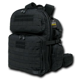 Rapdom Tactical Rex Assault Pack, Black, 16" W x 19" H x 11" D