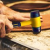KAIHAOWIN Ø30mm ゴムハンマー プラスチックハンマー コンビネーションハンマー 2WAYハンマー 滑り止め パイプ柄 修復 工具