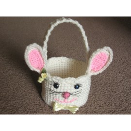 My own Design Easter Bunny Basket crochet PATTERN INSTRUCTIONS