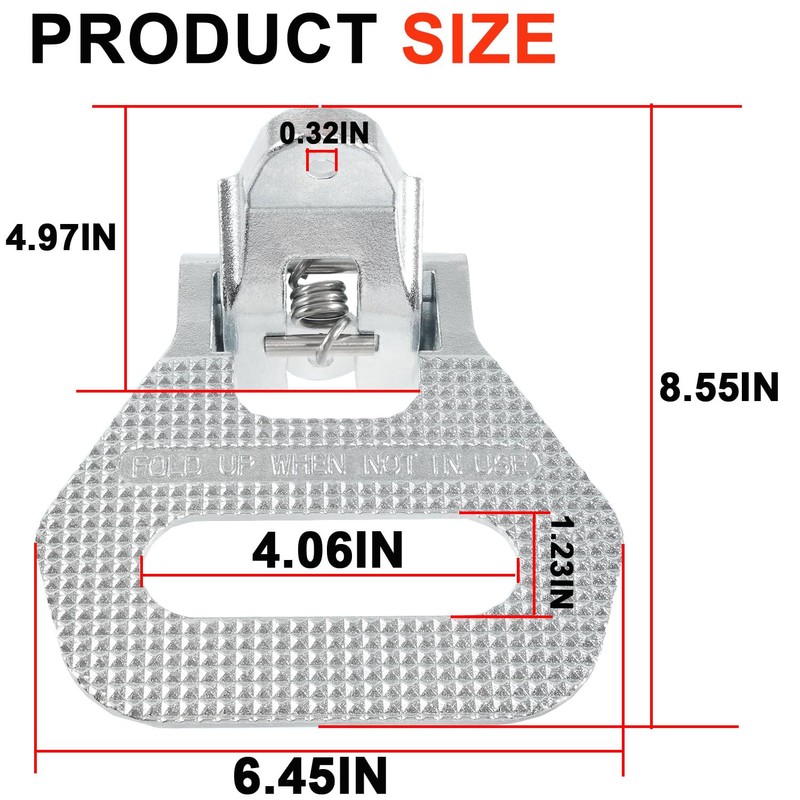 mooncar Heavy Duty Folding Truck Step,Universal Safety Folding Foot Step