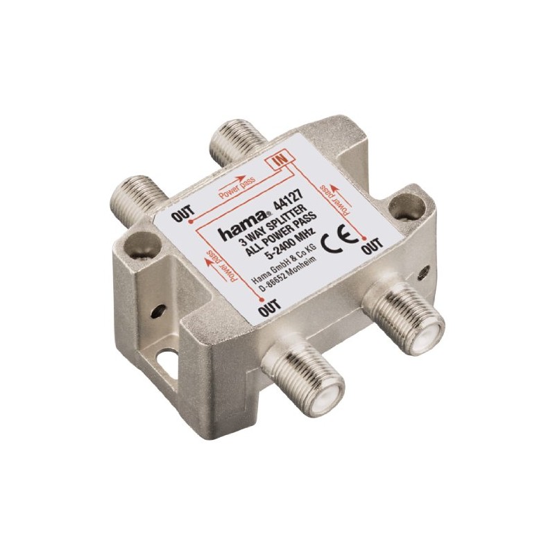 hama 3 Way Fully Shielded SAT Distributor