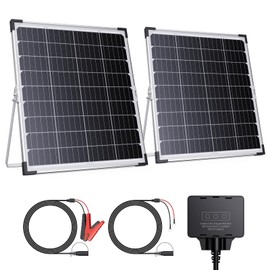 60W 12V Solar Panel Kit, 2PCS 30W Solar Battery Maintainer with Charger Controller, Callsun IP68 Waterproof Solar Trickle Charger for Car Boat Lawn Mower Marine Dump Trailer