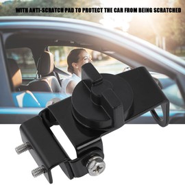 Antenna Bracket for Car Radio with 180 Degree Rotation, Sturdy, Easy Installation Kit, Anti Scratch Pad, Black
