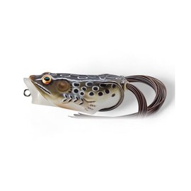 Frog Popper Hollow Body 3/8Oz Topwater Lure 3/8Oz Brown Black Fishing Lures Bass Jigging Bait Jig Lure Weedless Soft Plastic Swimbait Accessories Freshwater
