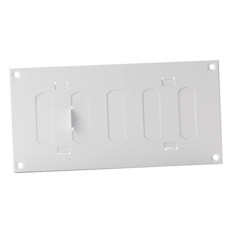 200x100 mm (8x4") Sliding Grille Made of Sheet Steel, White