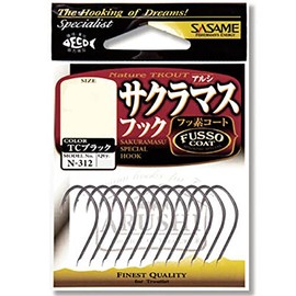 Sasame N-312 Arsi Sakura Mass Hook TC Fluorine Black #S