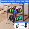 24"x16" Flexible Moved 3D Printer Stand with Filament Storage, 3D