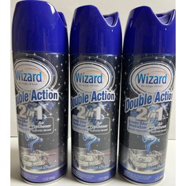 Wizard Double Action Smoke Odor Neutralizer & Air Freshener, Eliminates Smoke Smell & Odors, Freshens Air, Long-Lasting Scent; 3-Pack of 12oz Sprays fresh breeze