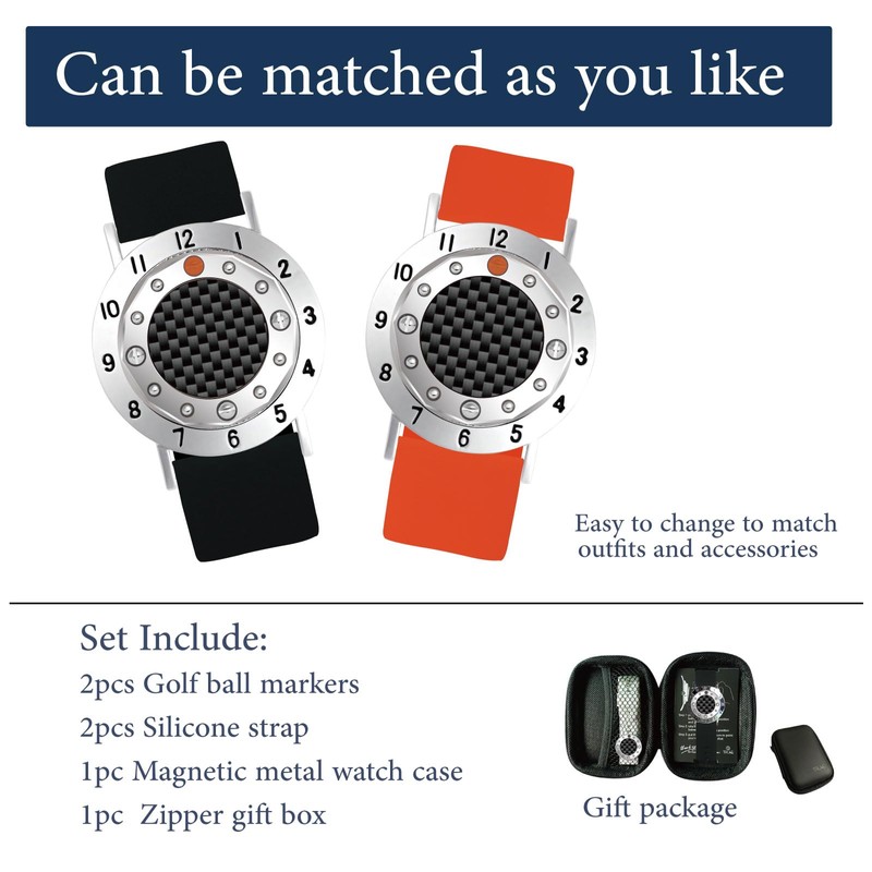 E TRUEE Golf Ball Marker Stroke Score Counter Bracelet with