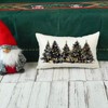 ONWAY Christmas Pillow Covers 12x20 Inch Christmas Trees Decorations Gold
