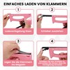 HAUSHOF HAUSHOF Handtacker Tackerpistole Pink, Polsterung Heftpistole Holztacker fr Klammern