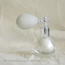 Highlighter Glitter Powder Spray, High Glossy Makeup Spray, Best for Valentine's Day Gift Bronzer Oil - Color: Pearl White