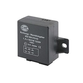HELLA 4DZ 004 019-021 Flasher Unit - 12/24V - 6-pin connector - mounting - Electronic - with holder