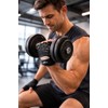 Bodyline Powerlifting Mesh Glove with Leather Palm (Empty)