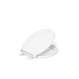 Border Round Closed-Front Toilet Seat with Soft Close and Quick Release