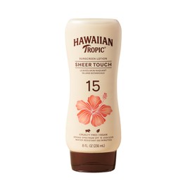 Hawaiian Tropic Sunscreen Sheer Touch Broad Spectrum Sun Care Sunscreen Lotion - SPF 15, 8 Ounce