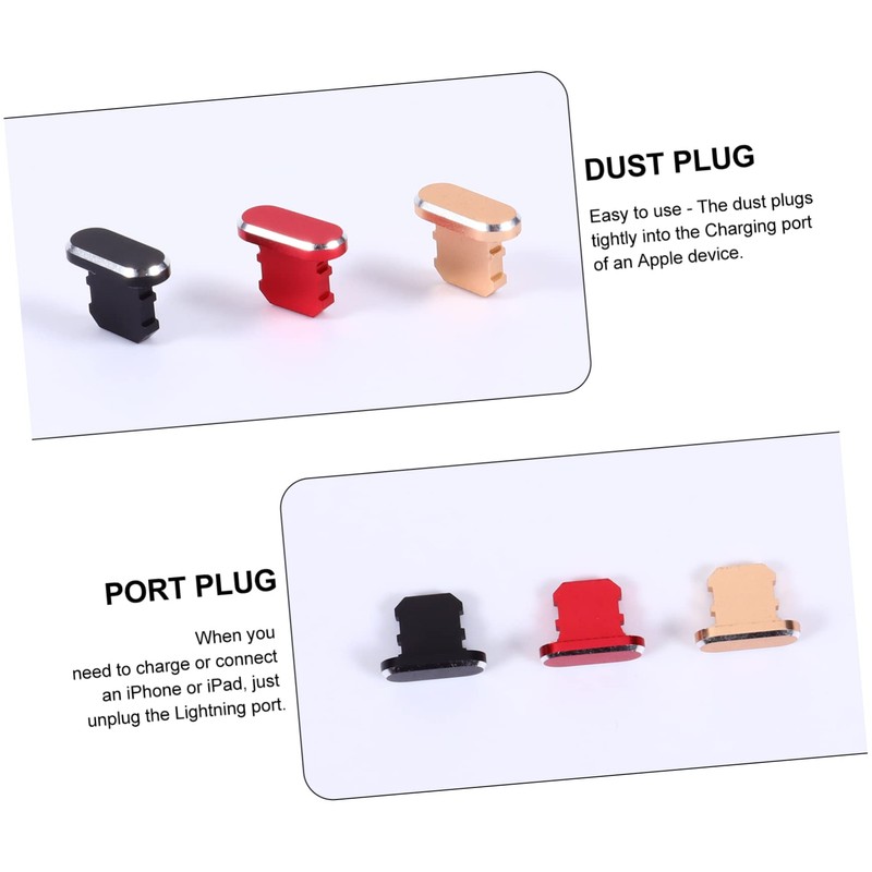 jojofuny 3sets Charging Port Plugs Stoppers Compatible Xs Max Dust