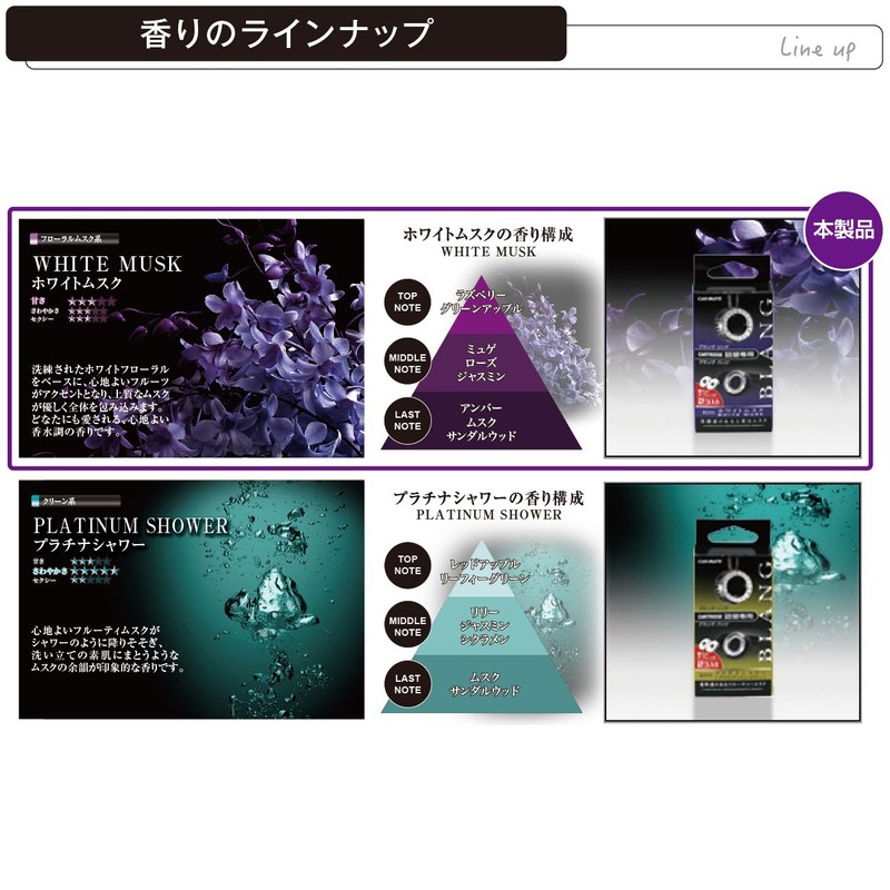 カーメイト(CARMATE) 車用 消臭芳香剤 ブラング バッジ・リング共通 エアコン取付 詰替用 ホワイトムスク ホワイト 1.5g×2