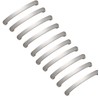 10 x Brushed Nickel Kitchen Door Drawer Pull Handles (128mm)
