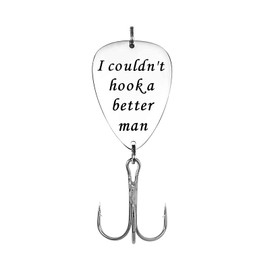 Anniversary Fishing Gifts for Boyfriend Fiance Husband I Couldn't Hook a Better Man Fishing Lures Hook Wedding Christmas Birthday Gifts Valentines Day Gifts Fishermen Gifts for Men