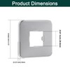 BathAce Shower Arm Flange, Stainless Steel Replacement Wall Split Flange/Escutcheon