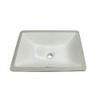 Wells Bathroom Sinkware 18-inch Rectangular Undermount Single Bowl Bathroom vessel