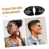 Baluue 4pcs Glasses Protective Wings Clear Glasses Goggles Stylish Safety