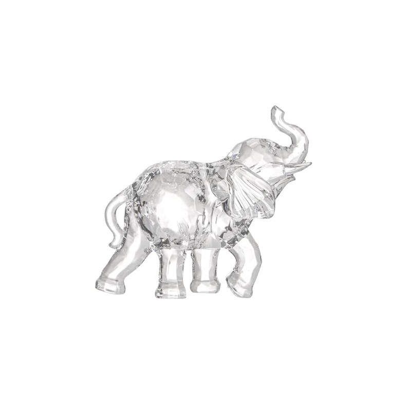 Ideen mit Herz Crystal elephant, decorative figure, collectible figure, faceted,