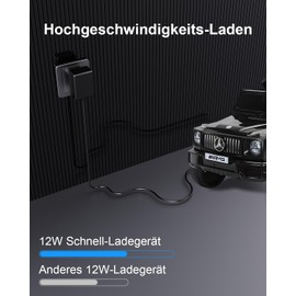 Yisbat 12 V Children's Vehicle Charger, 1000 MA Charger for Electric Ride on Toys, Motorcycle, SUV, ATV, Car, Variety, 1.8 m Charging Cable