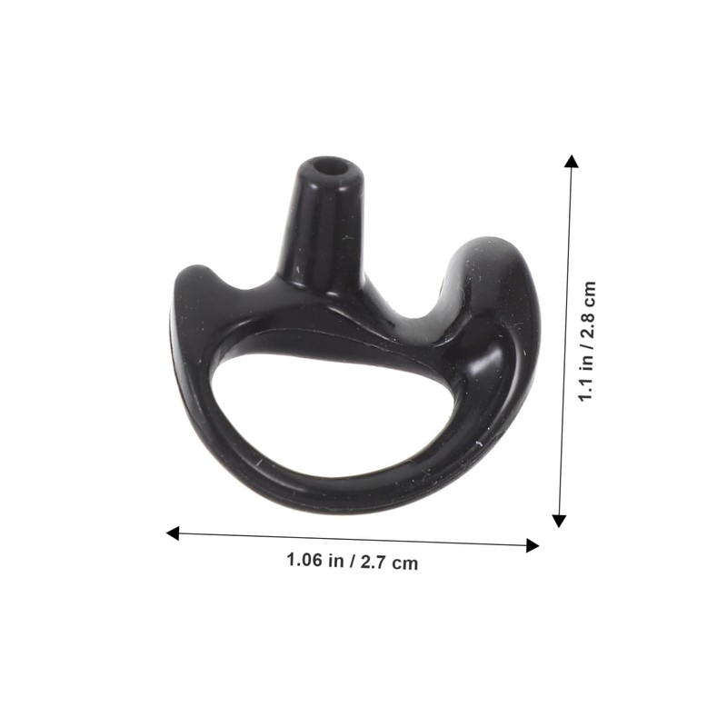 TEHAUX 1 Pair Interphone Replaceable Rubber Earpiece Inserts for Comfortable