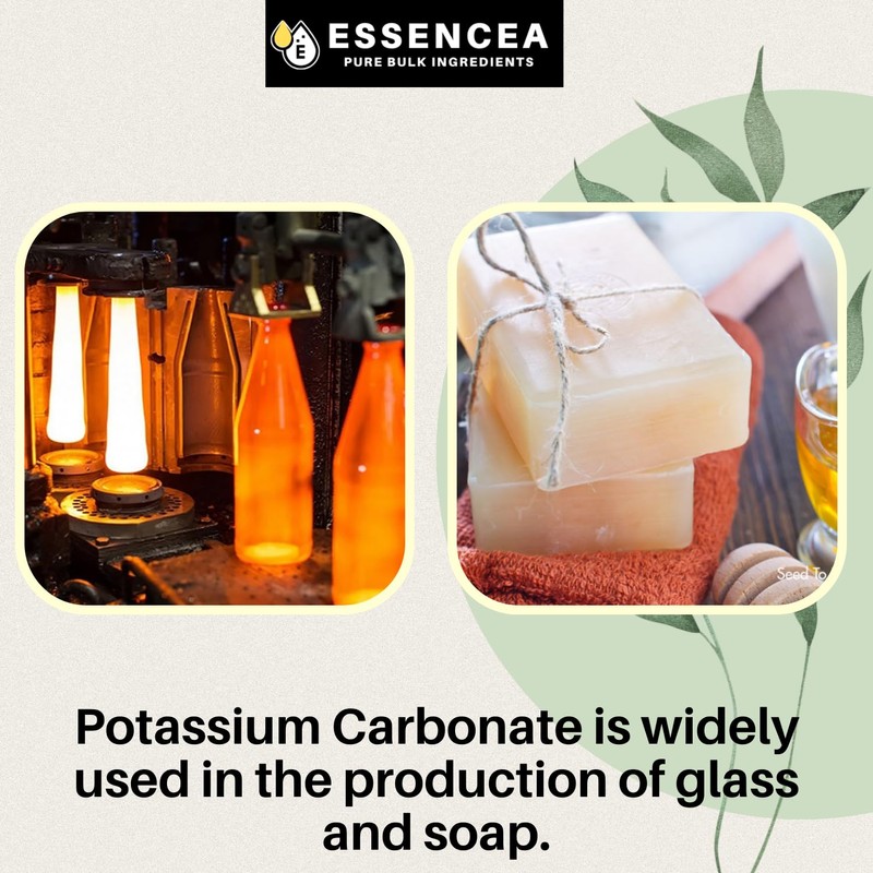 Potassium Carbonate 2lb by Essencea Pure Bulk Ingredients | 100%