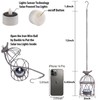 Solar Lanterns Outdoor Waterproof, Rust Iron Cage Candle Holder with