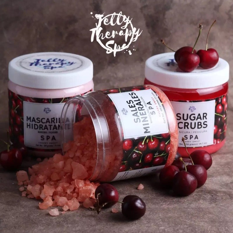 Jelly Therapy Spa Kit Spa Cherry Pedicura Manicura 3pzas