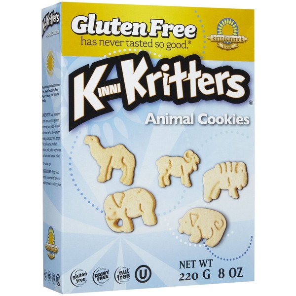 Kinnikinnick Gluten Free Animal Cookies, 8 Ounce (Pack of 6)