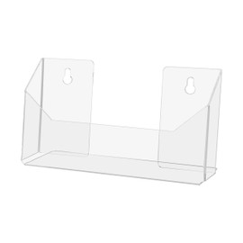 Marketing Holders 9”W Document Holder Pamphlet Brochure Wall or Counter Top Pack of 6 Horizontal Freestanding Desk Acrylic Maps Menus Attraction Flyers Display Take One Handout