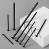 VGBUY 1500PCS Hardware Nails, 5/8 Inches Flat Head Black Nails